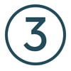 Number 3 in Circle Icon - Mercantile Bank
