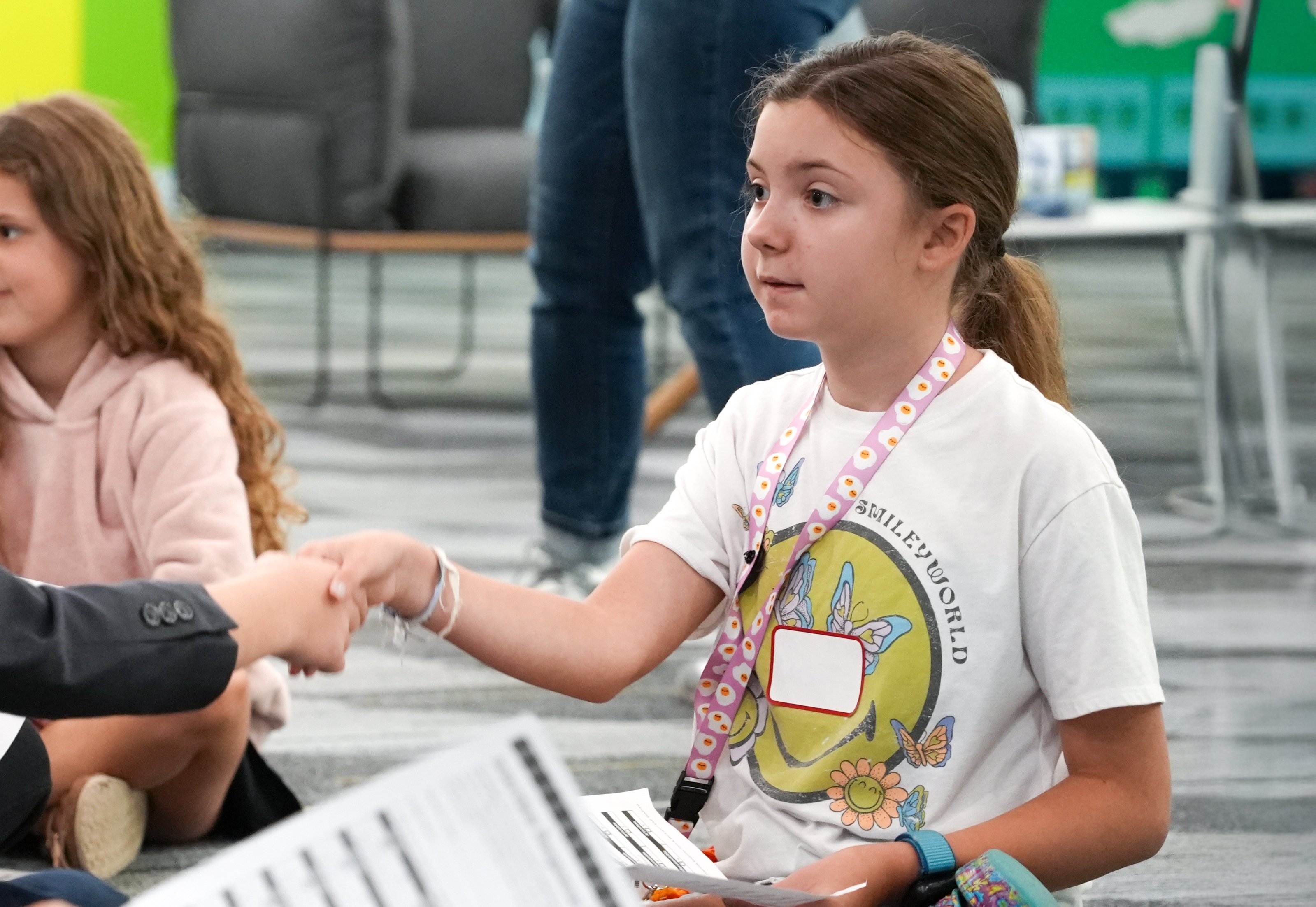 Kids Shaking Hands