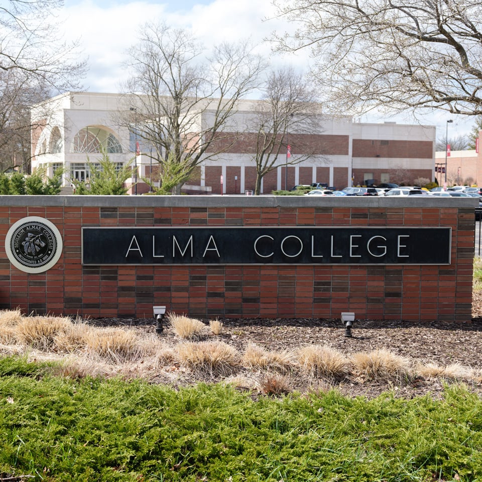 Alma College- Sign - Mercantile Bank